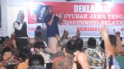 Pasangan Seto Rezki Saat Hadir Di Acara Deklarasi Paguyuban Jawa Tengah (PJT) Sulawesi Selatan