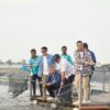 Menteri Kelautan dan Perikanan, Sakti Wahyu Trenggono, Bersama Utusan Khusus Presiden Bidang Pembinaan Generasi Muda dan Pekerja Seni, Raffi Ahmad Meninjau Lokasi Modeling Budidaya Nila Salin (BINS) di Karawang