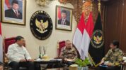 Menteri Koordinator Bidang Politik dan Keamanan (Menko Polkam) Jenderal TNI (Purn.), Djamari Chaniago Menerima Audiensi Menteri Perhubungan, Dudy Purwagandhi